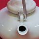 Large white porcelain teapot by Carl Gustaf Jahnsson