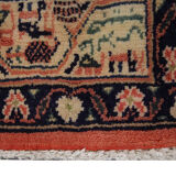 vintage persian sarough runner rug long handmade oriental wool carpet 130x325cm