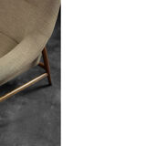 Vintage Mid-Century Scandinavian Modern 2-Seater Brown Fabric Sofa Grace by Ikea, 1961