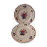 Set of 2 Sarreguemines dessert plates, Agreste model