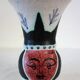 Original ceramic vase by Jacques Sagan, Vallauris, 1950s