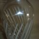 Chiseled glass bottle