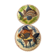 Set of two plates decoration Fish signed Vallauris style