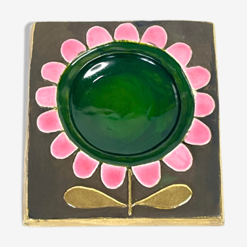 Rare Baguier vide poche en céramique par Mithé Espelt, 1975