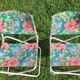 pair folding beach chairs