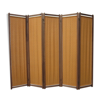Screen 5 years 60 wood and fabric leaves