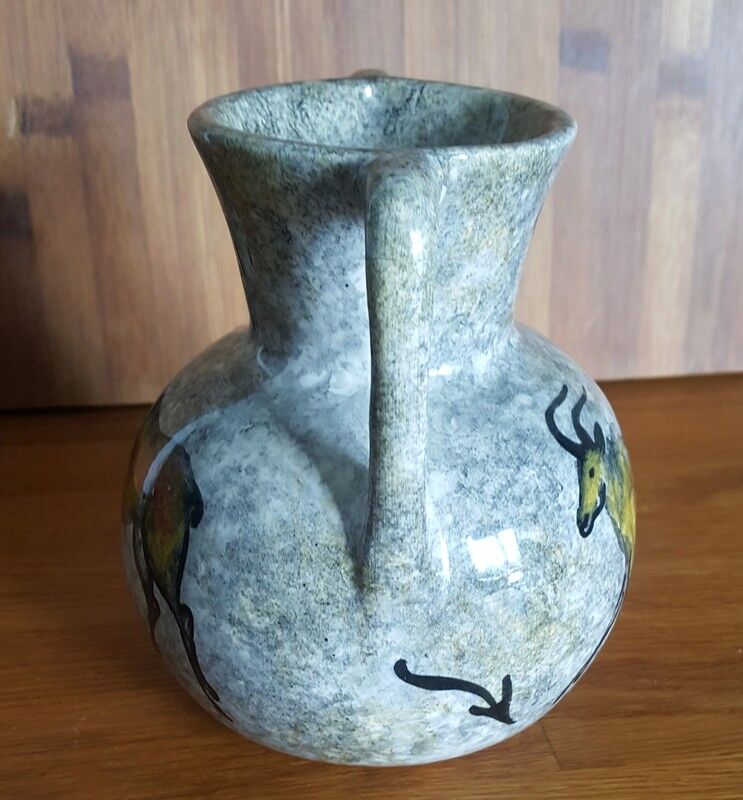 Vintage ceramic vase rock decoration