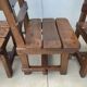 Set of 6 Brutalist Dining Chairs in Belgian Oak, 1965