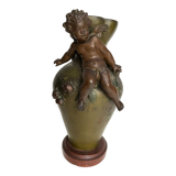 Vase en bronze A Moreau