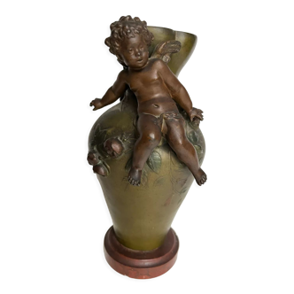 Vase en bronze A Moreau