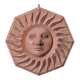 Handmade terracotta sun terracotta vintage bohemian wall decoration