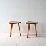 Pair of vintage Scandinavian stools in laminate