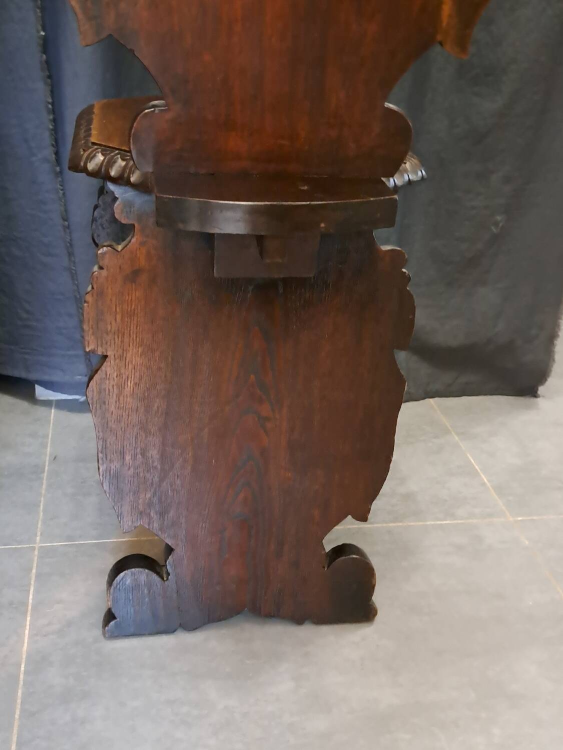 Pair of 19th century walnut stepladder chairs