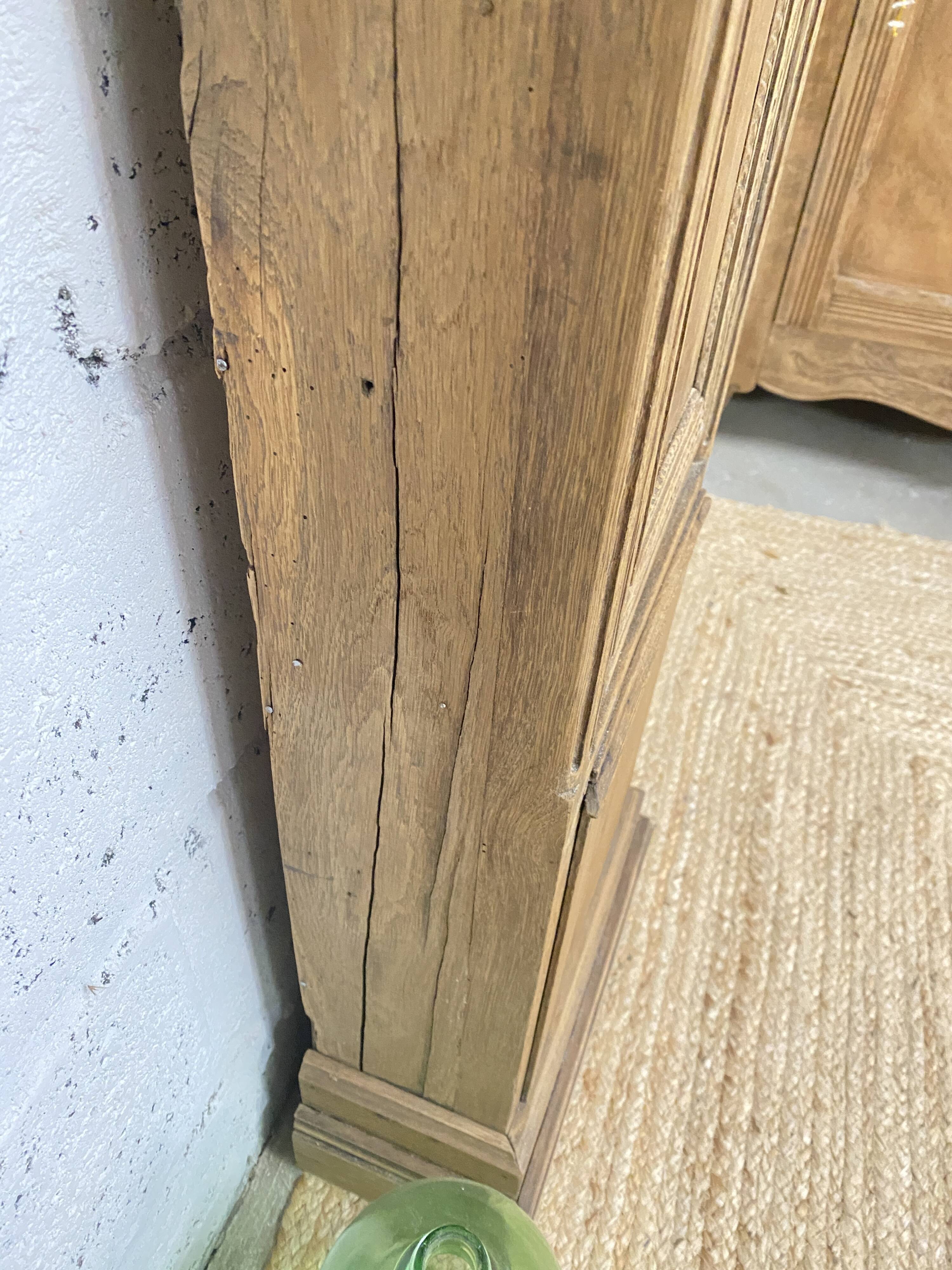 Small column storage unit - antique comtoise