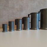 Seven jr stamped tin bars with punches