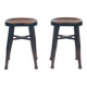 Set of 2 Antique Oak Stools by Gaskell and Chambers, UK, 1890s