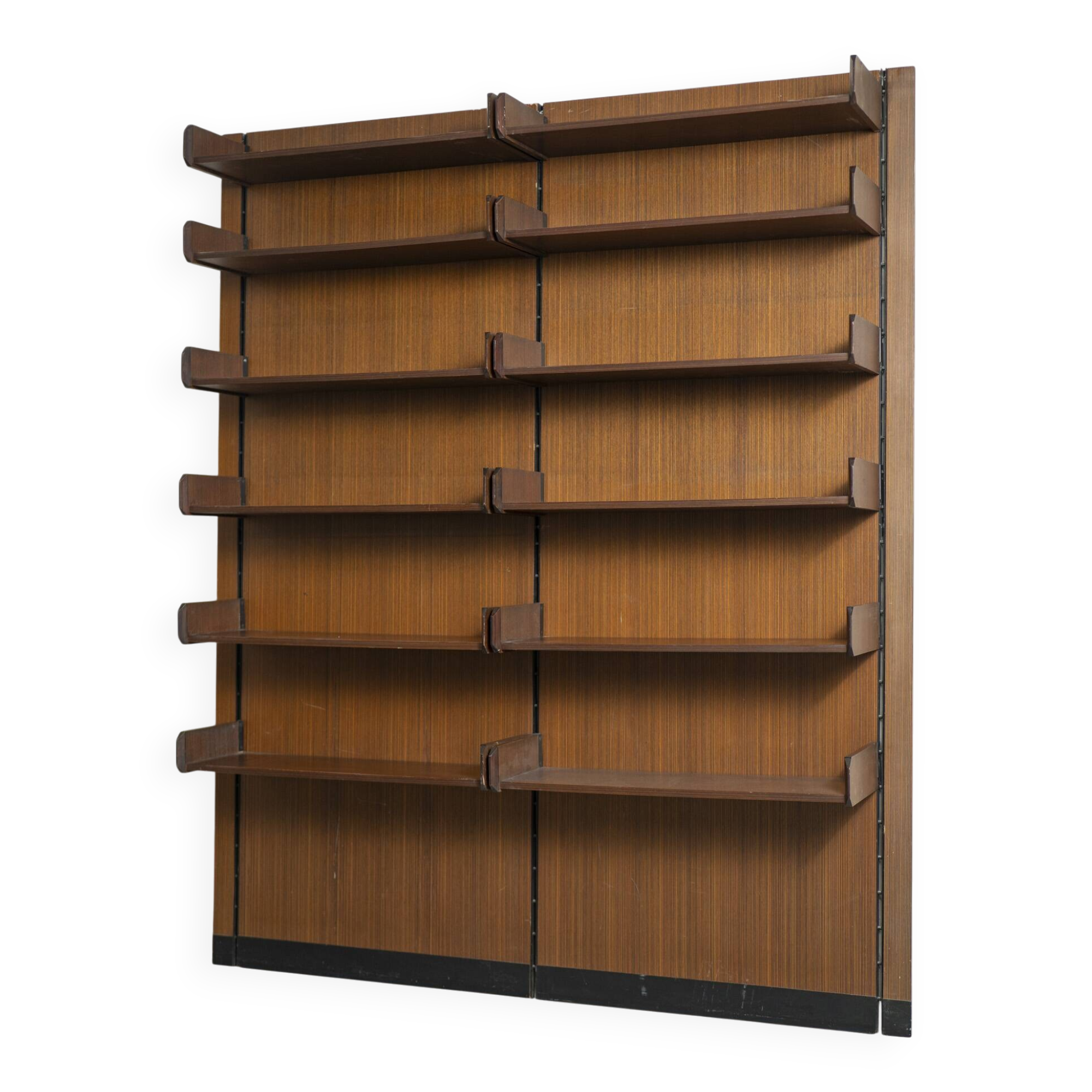 Unité murale en teck, Italie, années 1960