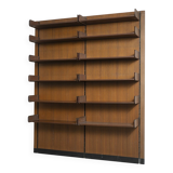 Unité murale en teck, Italie, années 1960