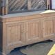 Enfilade ancienne en bois massif brut - 3 tiroirs 