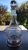 Refined carafe ball shape, pear neck. in finely engraved crystal
