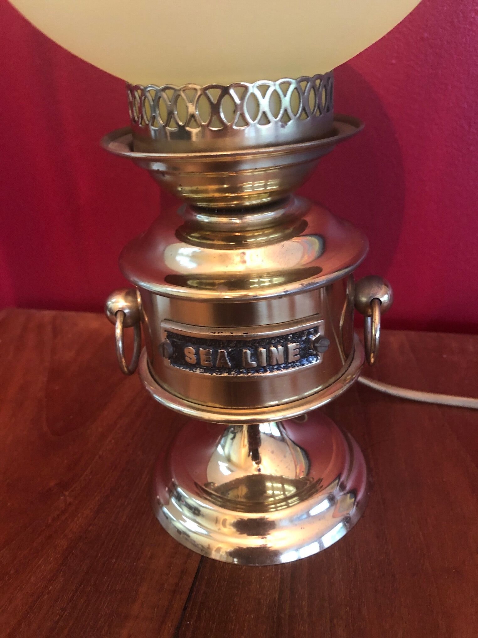 Brass marine lamp