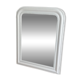 Louis Philippe mirror, late 19th century. White. 80x60.