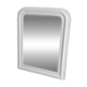 Miroir Louis Philippe fin 19ème. Blanc. 80x60.