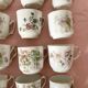 Old flowery coffee cups mismatched