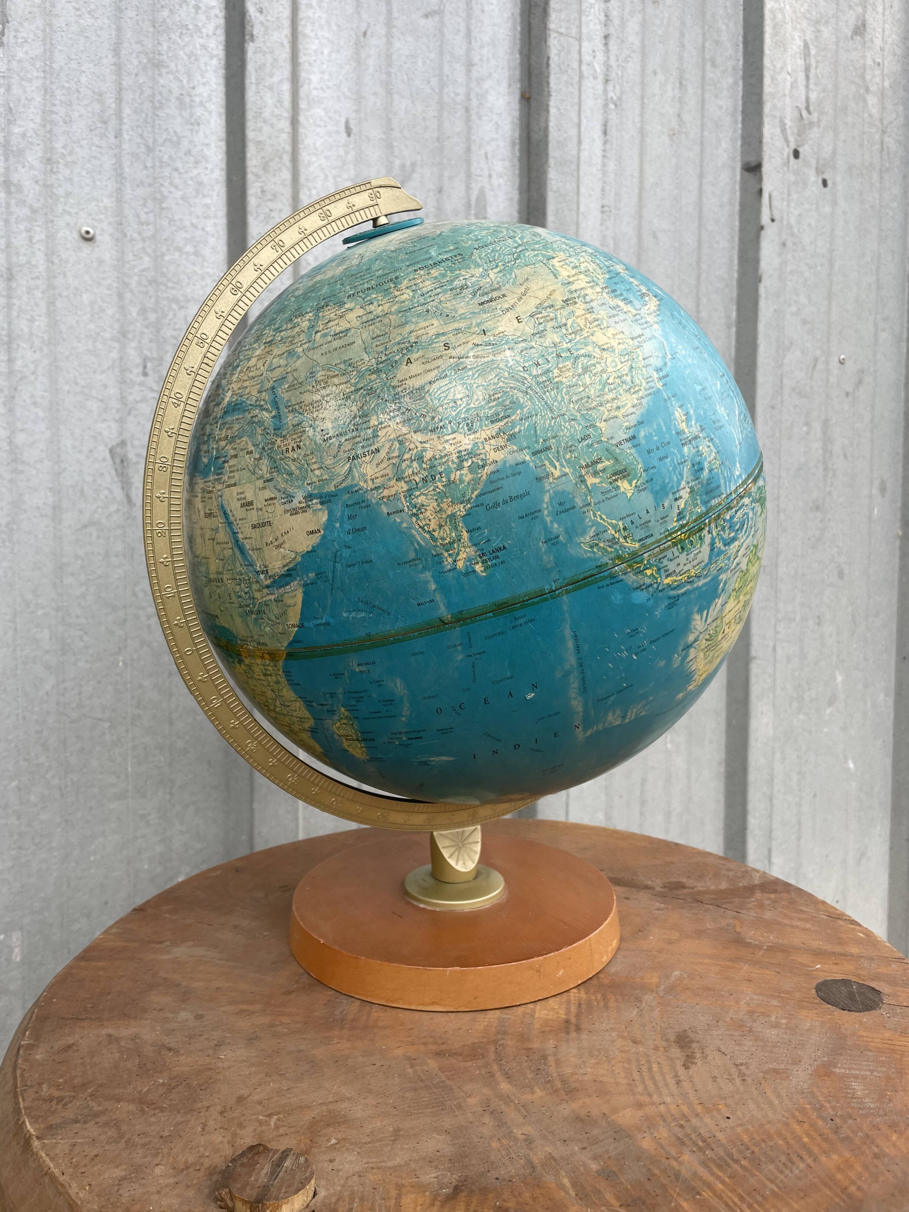 Illuminated Earth Globe