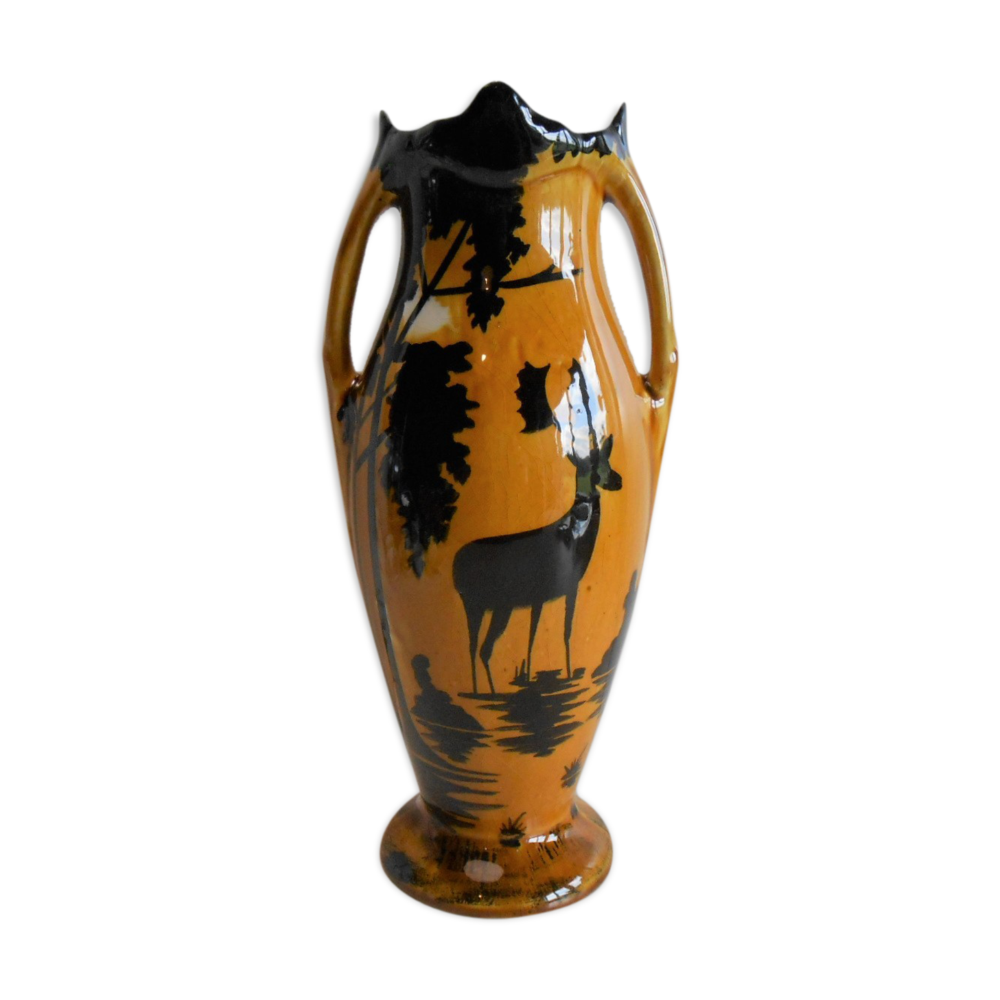 Vase art deco a l'elan orchies