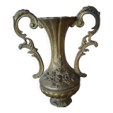 Retro soliflore vase gilded metal