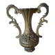 Vase soliflore rétro métal doré