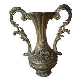 Retro soliflore vase gilded metal