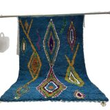 Teal blue Moroccan rug 150/250cm
