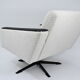 Fauteuil vintage Deutsche Democratic Republic DDR, années 1960, Bouclé blanc
