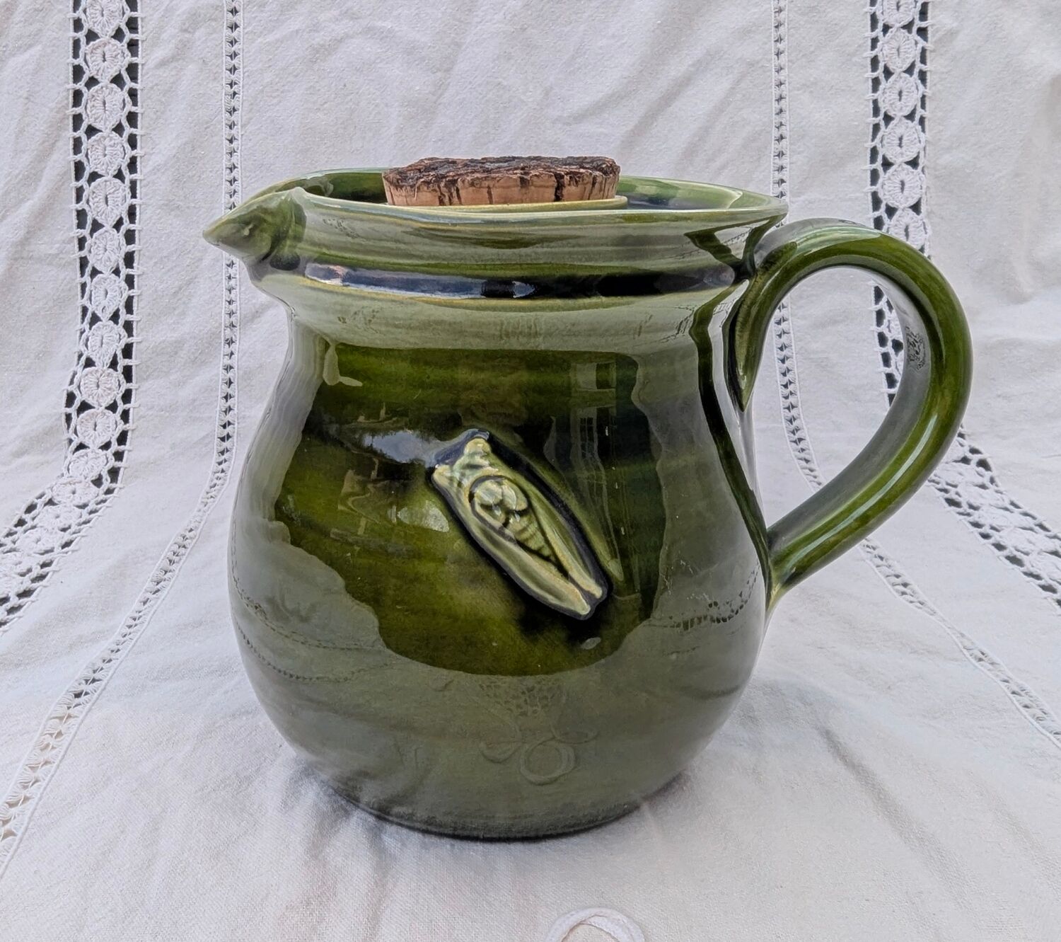 Pichet refresher ceramic signed la draille anduze - rosé pottery