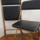 Set of 2 folding chairs in skai and metal