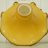 Amber blown glass lampshade