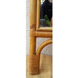 60's rattan mirror  61x82cm