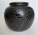 Vase boule Art déco en céramique noire