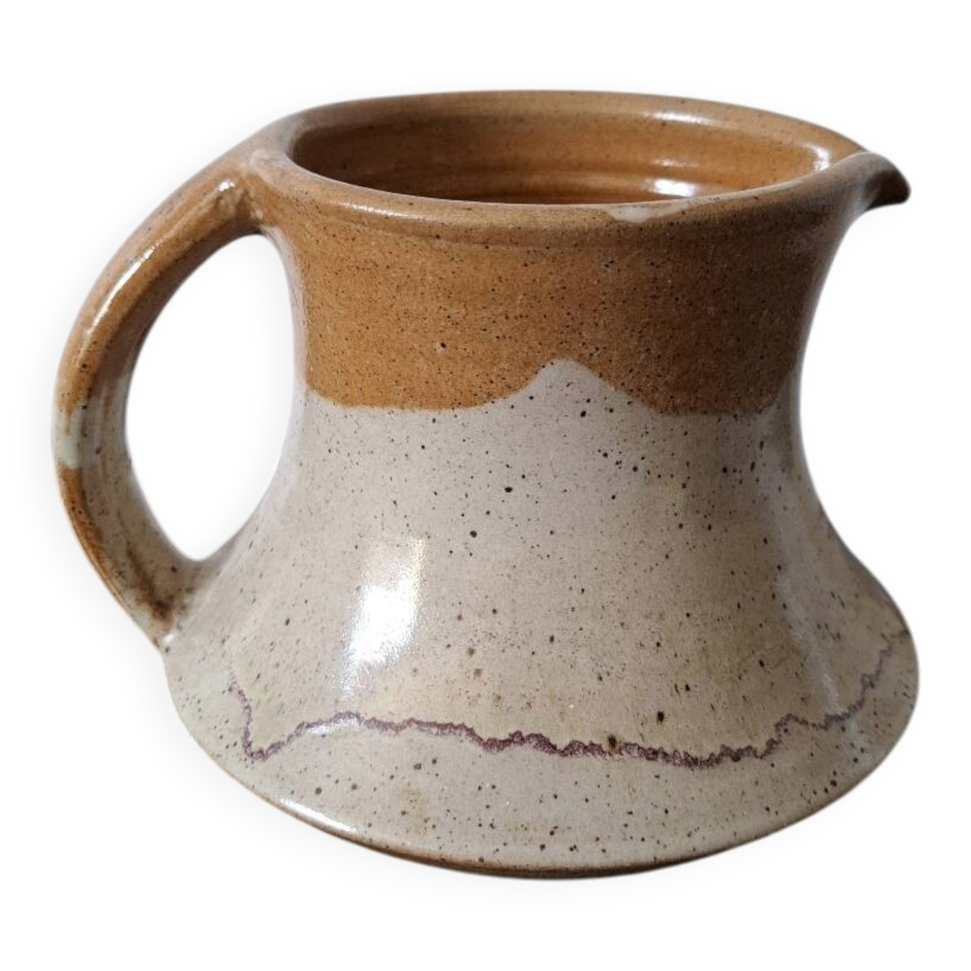 Ceramic pitcher by Fabien Comte, signed.