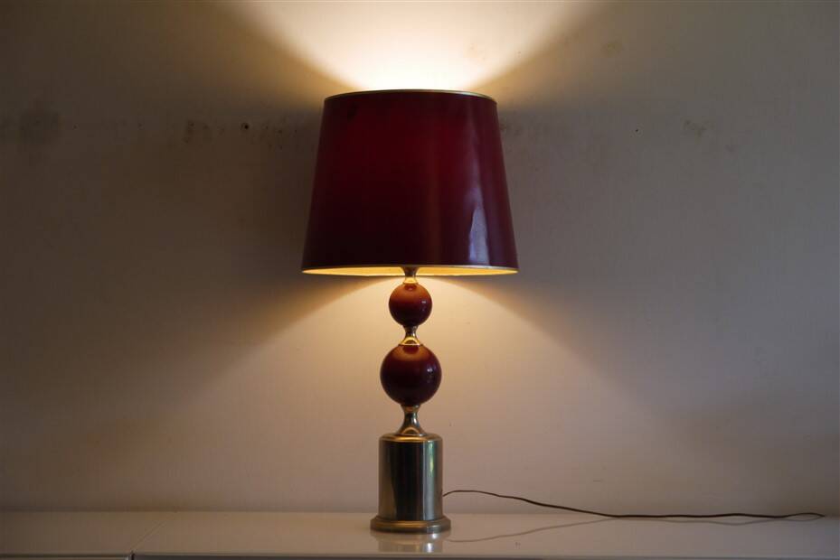 Vintage metal lamp from the 1970s