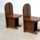 Ensemble de deux chaises de salle à manger sculpturales