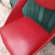 Paire de fauteuils Skaï rouge 1970