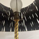 Lampadaire sur pied Art déco noir et doré