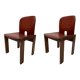 Set of Leather 121 Chairs by Afra & Tobia Scarpa for Cassina, 1967