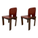 Set of Leather 121 Chairs by Afra & Tobia Scarpa for Cassina, 1967