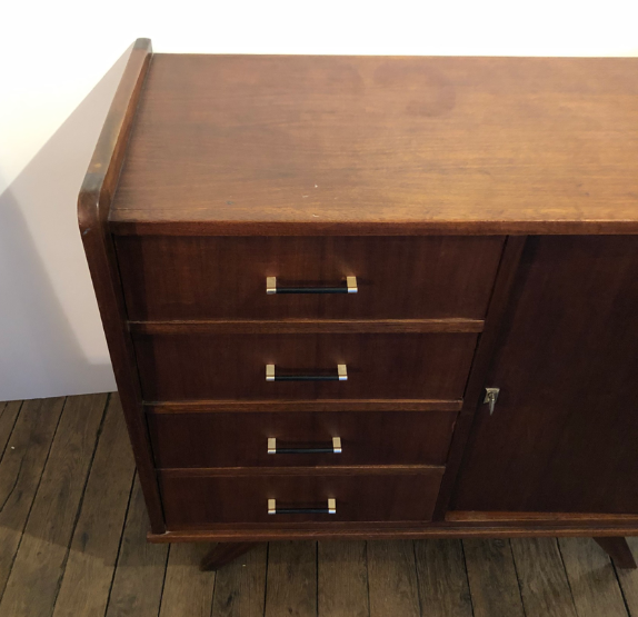Vintage dark wood sideboard