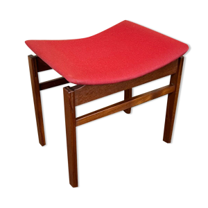 Tabouret en teck Inger Klingenberg