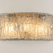 Simple Murano glass wall light by Kaiser, Germany, 1970s.